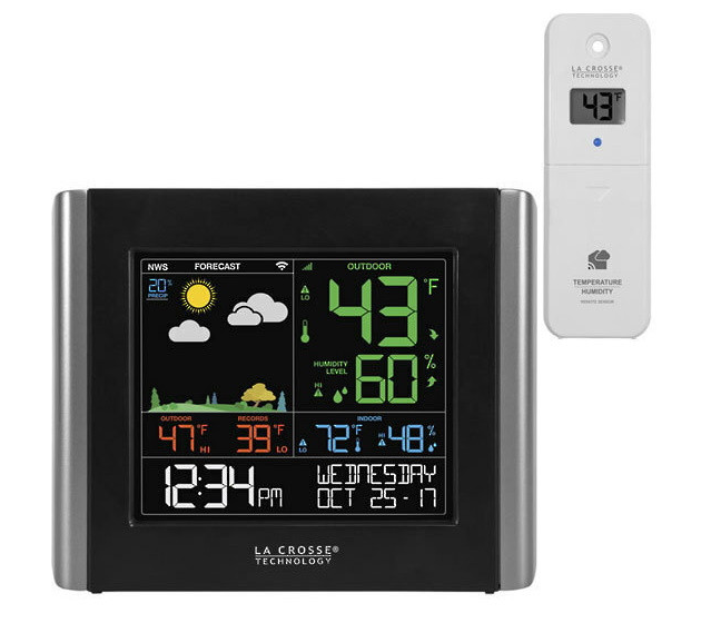 V10-TH Remote Monitoring WiFi Color Weather Station — Electric Burst