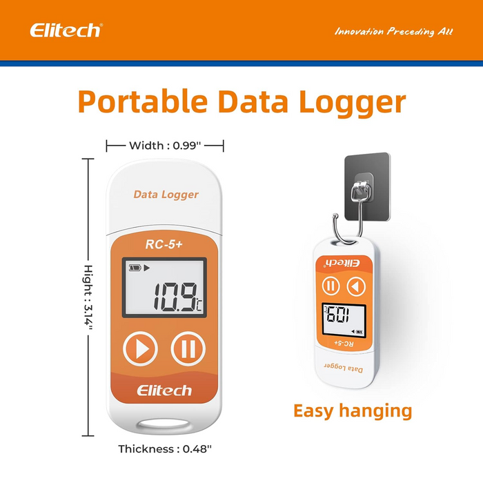 RC-5+ Multi-use USB Temperature Data Logger