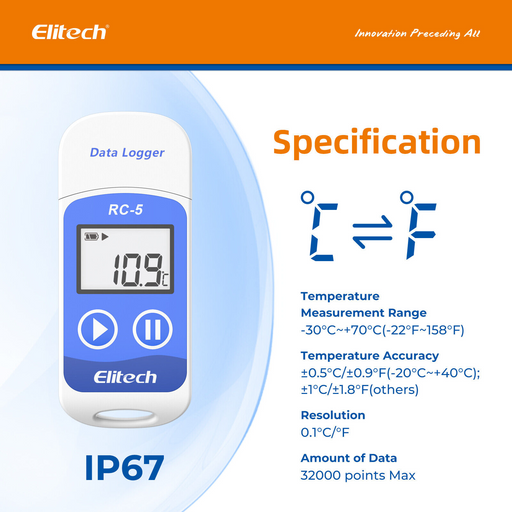 RC-5 Multi-use USB Temperature Data Logger