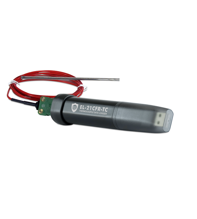 EasyLog 21CFR Compatible K, J, and T-type Thermocouple Data Logger - EL-21CFR-TC